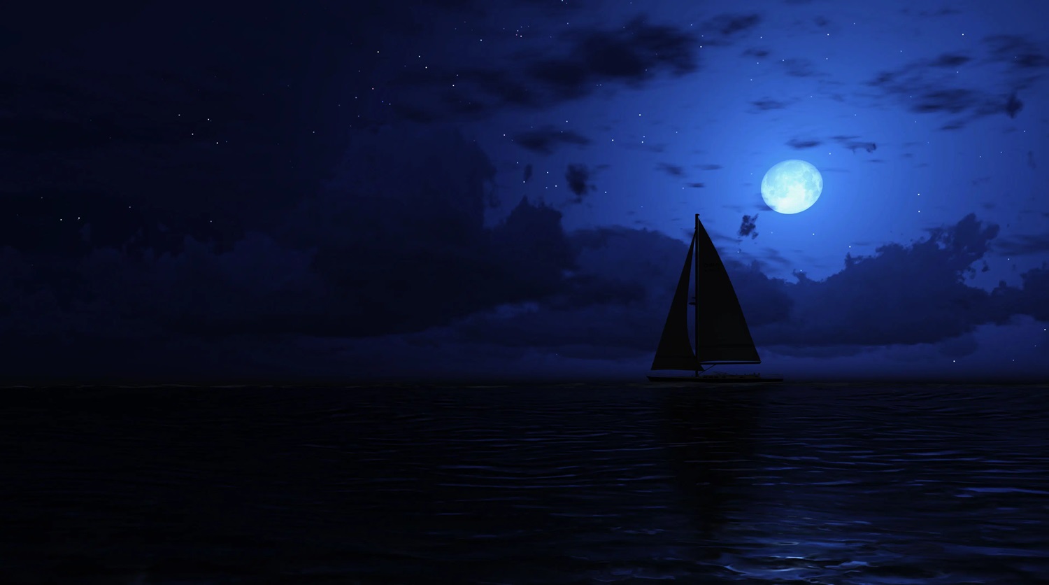 VR Sailing At Night