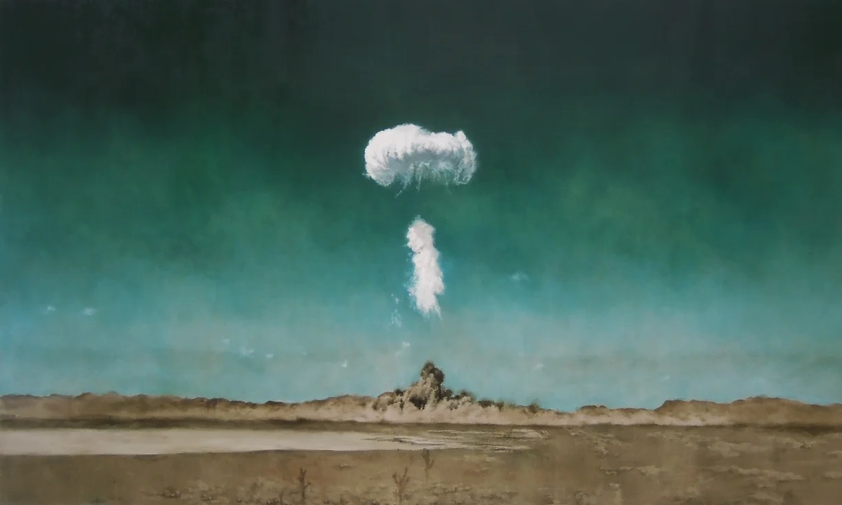 British Contemporary Artist Paints Nuke Blasts